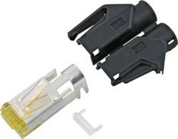 Konektor RJ45 Hirose Electronic RJ45C6A-GN, zástrčka rovná, AWG 24/7, zelená