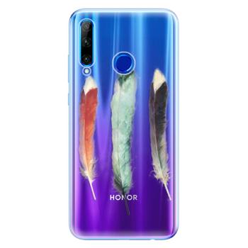 Odolné silikonové pouzdro iSaprio - Three Feathers - Huawei Honor 20 Lite