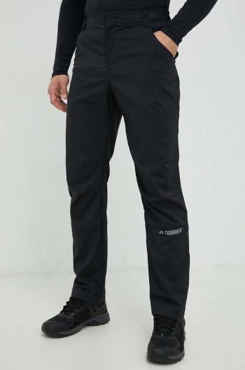 Outdoorové kalhoty adidas TERREX Multi černá barva