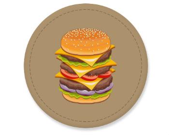 Placka magnet Hamburger