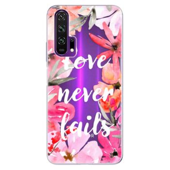 Odolné silikonové pouzdro iSaprio - Love Never Fails - Honor 20 Pro