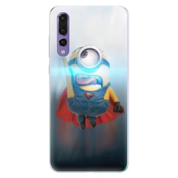 Odolné silikonové pouzdro iSaprio - Mimons Superman 02 - Huawei P20 Pro