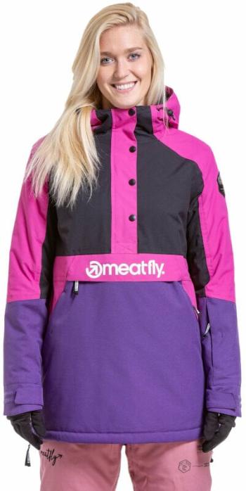 Meatfly Aiko Womens SNB and Ski Jacket Petunia/Black M Lyžařská bunda