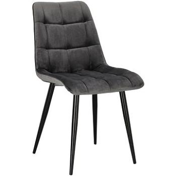 Židle Plaid šedá / černé nohy (IAI-18318)