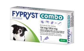 Fypryst Combo spot-on pro střední psy 10-20 kg 134 mg/120,6 mg roztok pro nakapání na kůži 1x1,34 ml