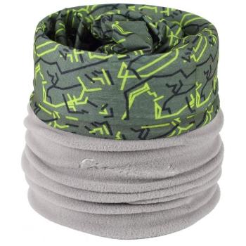 Finmark MULTIFUNCTIONAL SCARF Dětský šátek, tmavě zelená, velikost UNI