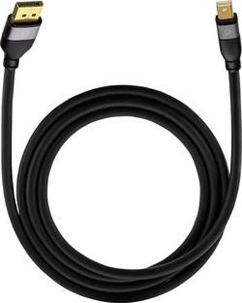 DisplayPort kabel Oehlbach [1x mini DisplayPort zástrčka - 1x zástrčka DisplayPort] černá 1.00 m