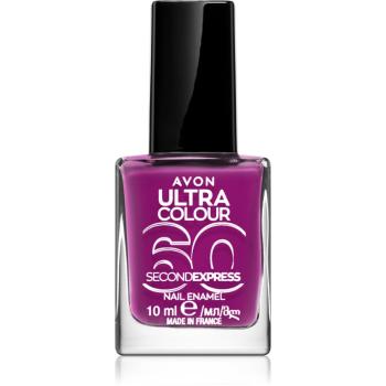 Avon Ultra Colour 60 Second Express rychleschnoucí lak na nehty odstín Grape Escape 10 ml
