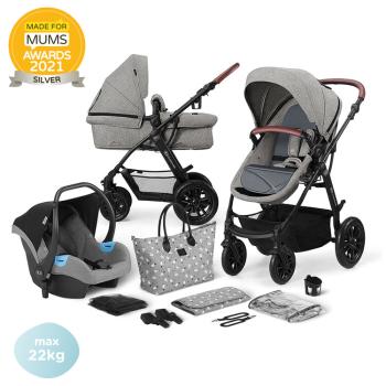 KINDERKRAFT Kočárek kombinovaný Xmoov 3v1 Grey, Premium