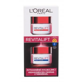 L'Oréal Paris Revitalift Duo Set dárková kazeta denní pleťový krém Revitalift 50 ml + noční pleťový krém Revitalift 50 ml na všechny typy pleti