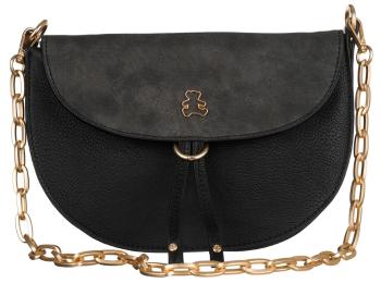 LULUCASTAGNETTE ČERNÁ CROSSBODY KABELKA S ŘETÍZKEM RUFUS NOIR Velikost: ONE SIZE