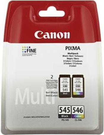 Canon Inkoustová kazeta PG-545, CL-546 originál kombinované balení černá, azurová, purppurová, žlutá 8287B005