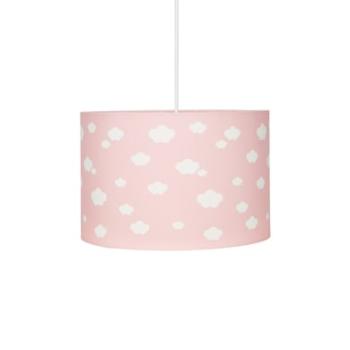 LIVONE Závěsná lampa Happy Style pro děti Cloud 7 růžová/bílá