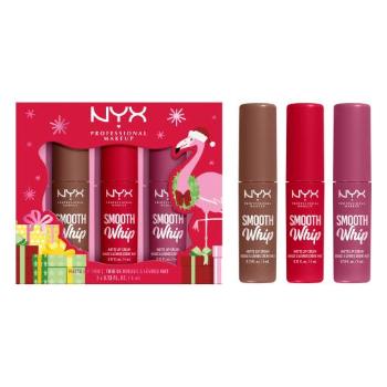 NYX Professional Makeup Fa La La L.A. Land Smooth Whip Matte Lip Cream Trio dárková kazeta rtěnka Smooth Whip Matte Lip Cream 3 x 4 ml pro ženy