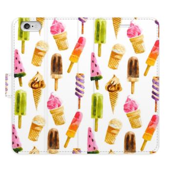 Flipové pouzdro iSaprio - Ice Cream Pattern - iPhone 6/6S