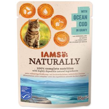 Kapsička IAMS Naturally treska v omáčce - KARTON (24ks) 85 g