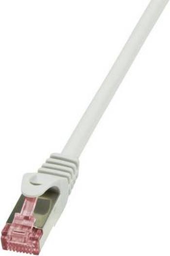 Síťový kabel RJ45 LogiLink CQ2092S, CAT 6, S/FTP, 10.00 m, šedá