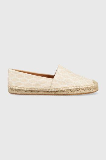 Espadrilky HUGO Baja Slon béžová barva