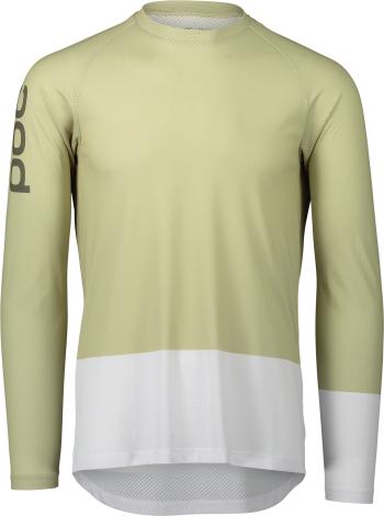 POC MTB Pure LS Jersey - prehnite green/hydrogen white L