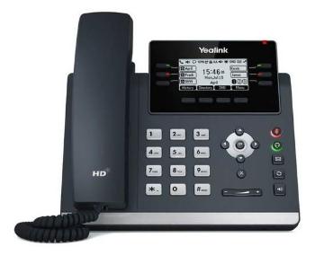 Yealink SIP-T42U SIP telefon, PoE, 2,7" 192x64 LCD, 15 prog.tl.,2xUSB, GigE, SIP-T42U