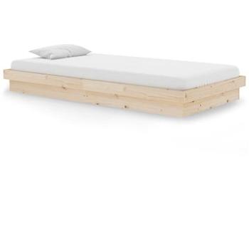 Rám postele masivní dřevo 100 × 200 cm, 819897 (819897)