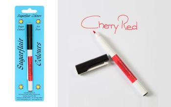 Jedlý fix červený oboustranný (Cherry Red) - Sugarflair Colours