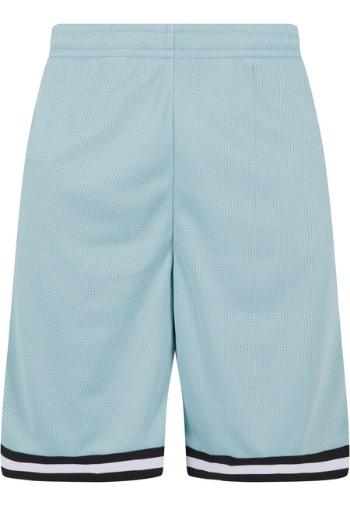 Urban Classics Stripes Mesh Shorts oceanblue/black/white - M