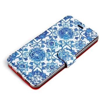 Mobiwear Flip pouzdro pro Huawei P50 Pro - ME05P Modré dlaždice s květy (5903516872374)