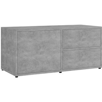 TV stolek betonově šedý 80x34x36 cm dřevotříska (801854)