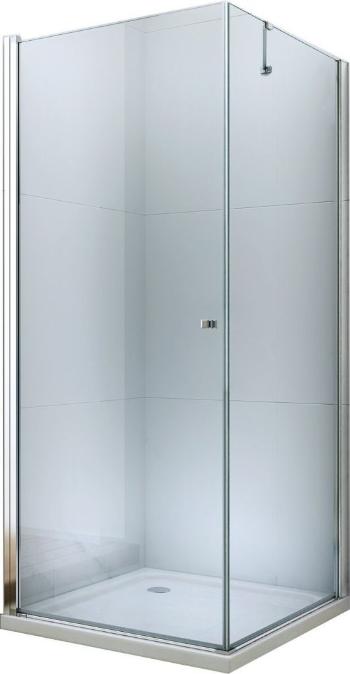 MEXEN/S PRETORIA sprchový kout 80x110 cm, transparent, chrom 852-080-110-01-00
