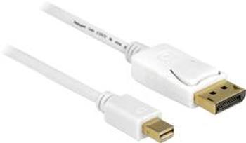 DisplayPort kabel Delock [1x mini DisplayPort zástrčka - 1x zástrčka DisplayPort] bílá 7.00 m