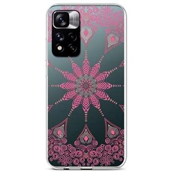 TopQ Kryt Xiaomi Redmi Note 11 Pro+ 5G silikon Pink Mandala 72495 (Sun-72495)