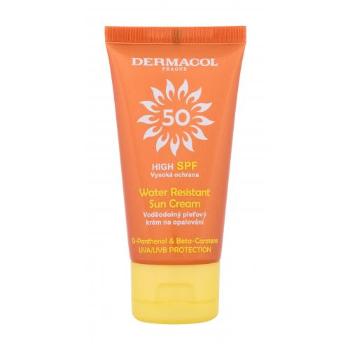 Dermacol Sun Water Resistant Cream SPF50 50 ml opalovací přípravek na obličej unisex na všechny typy pleti; na dehydratovanou pleť