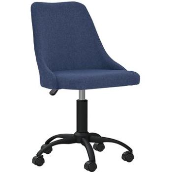 Otočná jídelní židle modrá textil, 330872 (330872)