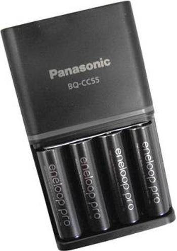 Nabíječka Panasonic BQ-CC16, K-KJ16HCC40E + 4x eneloop pro AA 2450 mAh