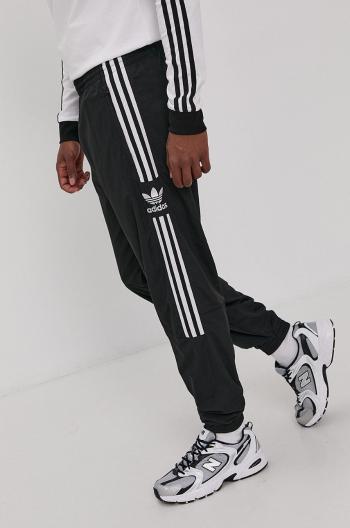 Kalhoty adidas Originals H41387 pánské, černá barva, jednoduché