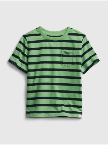 Zelené klučičí dětské tričko ptf ss stripe