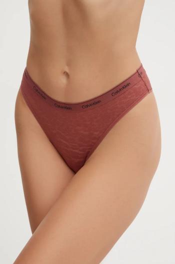 Kalhotky brazilky Calvin Klein Underwear červená barva, 000QD5233E