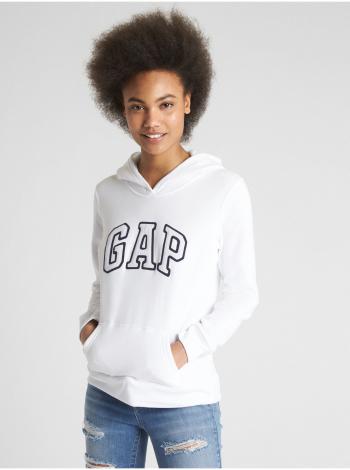 Bílá dámská mikina GAP Logo pullover hoodie