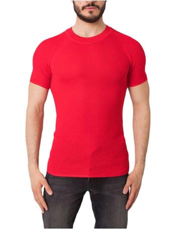 červené pletené tričko vel. S