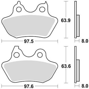 Braking brzdové destičky (sinterová směs CM88) (2ks) M501-342 (M501-342)