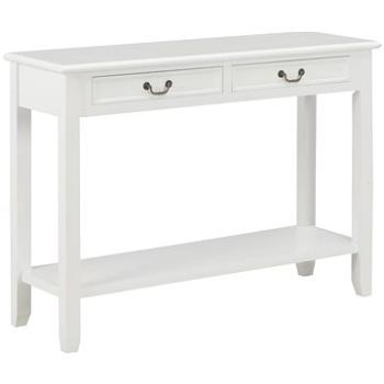 Konzolový stolek bílý 110 × 35 × 80 cm dřevo (249900)
