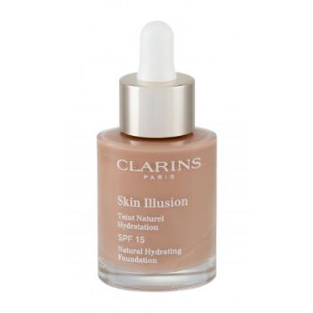 Clarins Skin Illusion Natural Hydrating SPF15 30 ml make-up pro ženy 113 Chestnut na všechny typy pleti; na rozjasnění pleti; na dehydratovanou pleť