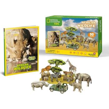 HM Studio Puzzle 3D Africká divočina NG- 69 dílků