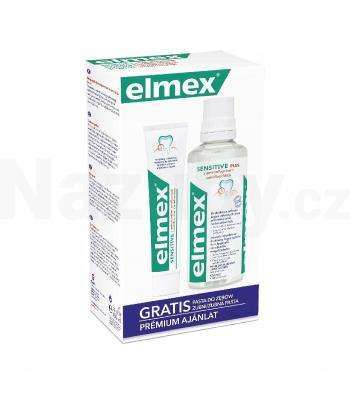 Elmex Sensitive set zubní pasta 75 ml + ústní voda 400 ml