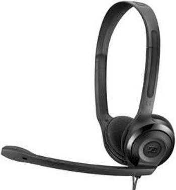 Headset k PC jack 3,5 mm na kabel Sennheiser PC 5 Chat na uši černá