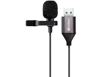 Sandberg klipový mikrofon, USB, černá, 126-19