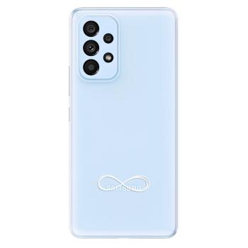 Odolné silikonové pouzdro iSaprio - čiré - Infinity - Samsung Galaxy A73 5G