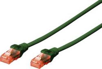 Síťový kabel RJ45 Digitus DK-1617-030/G, CAT 6, U/UTP, 3.00 m, zelená