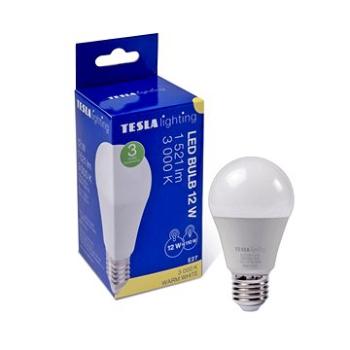 Tesla - LED žárovka BULB E27, 12W, 230V, 1521lm, 25 000h, 3000K teplá bílá 220st (BL271230-1)